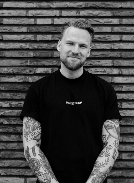 Tim Kerkhof, docent barber opleiding Kei Scherp Eindhoven